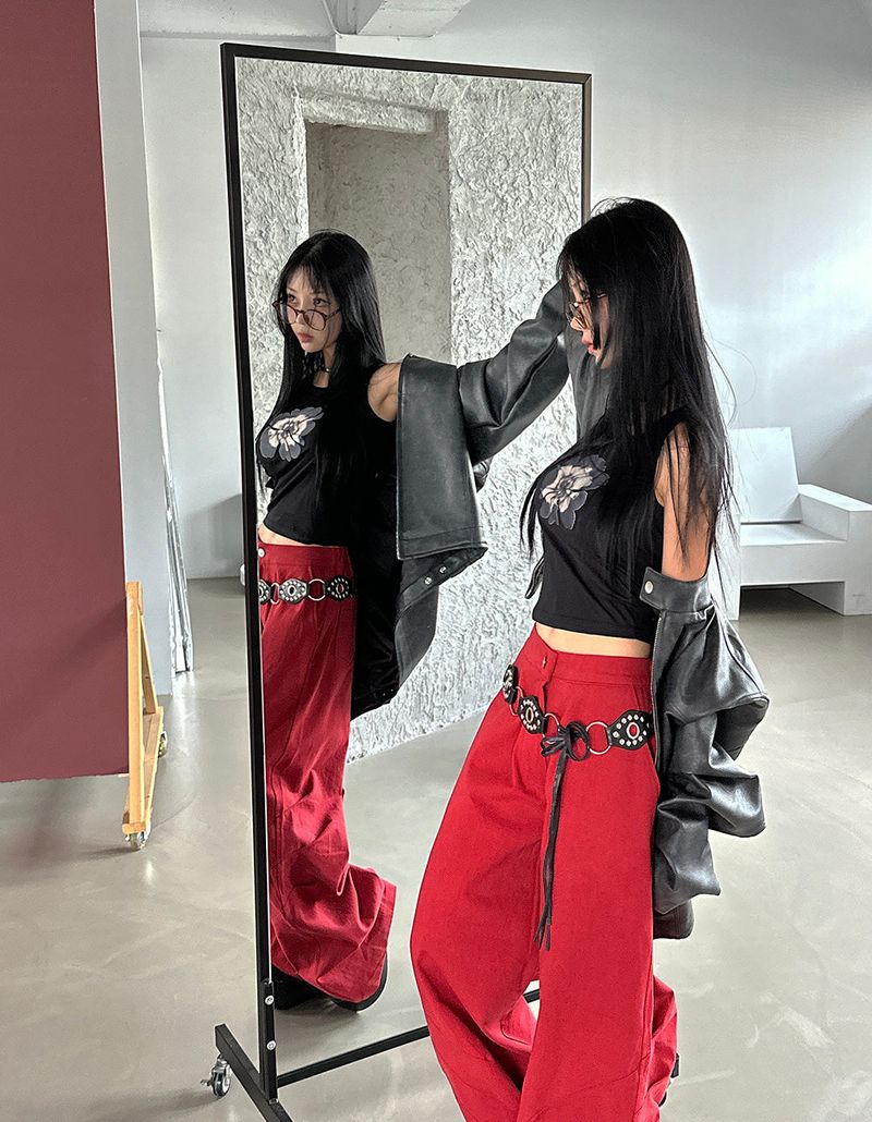 F/W Flower Slim Sleeveless
