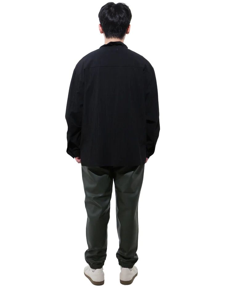 モックネックシャツ-BLACK (送料込)- WooStore