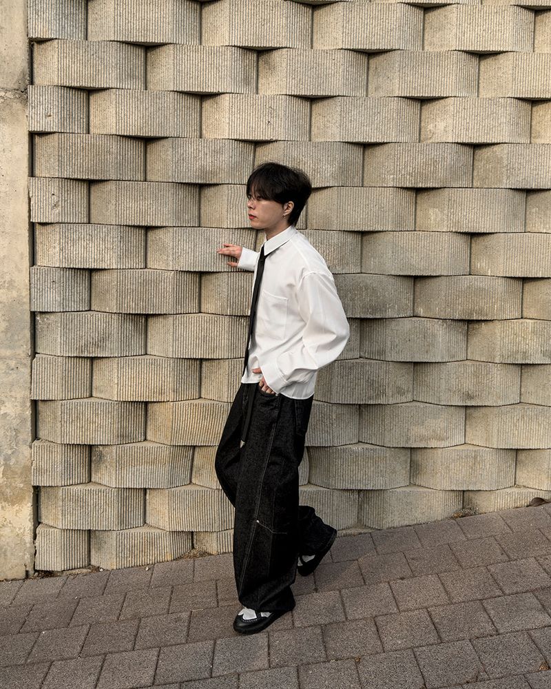 Aon Basic Cropped Shirt