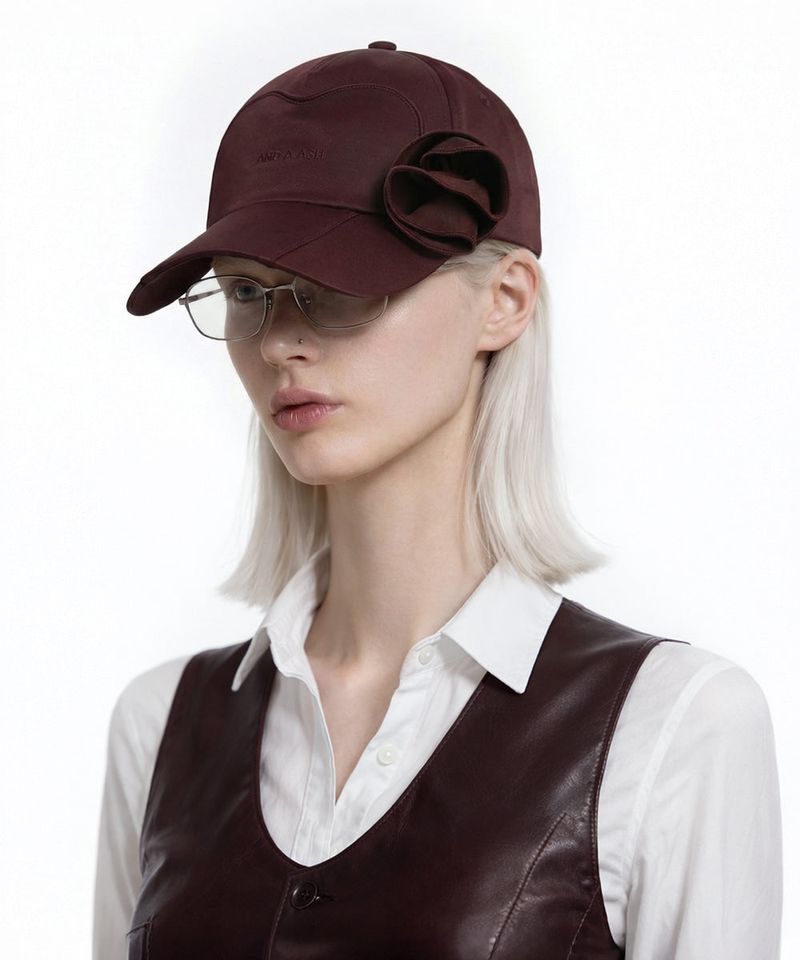 AND A ASH(アンダッシュ)の「26SS★ Heart shape corsage ball cap(Hats)」