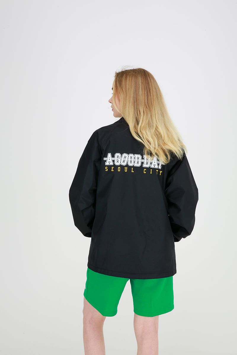 SMILE COACH JACKET (BLACK)