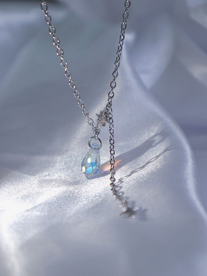 crystal mood necklace