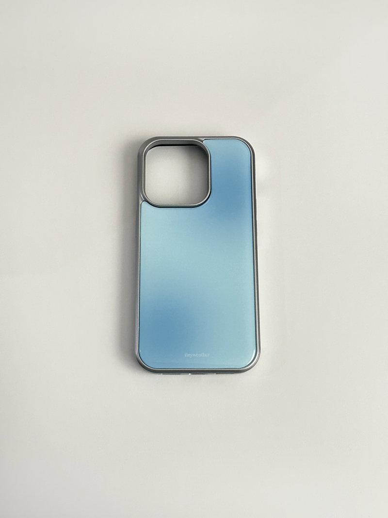 summer pastel epoxy silver case-blue