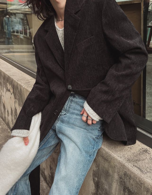 Winter Suede Over Blazer