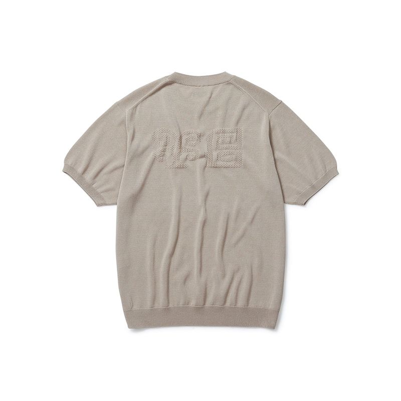 Totem short sleeve knit / Ecru