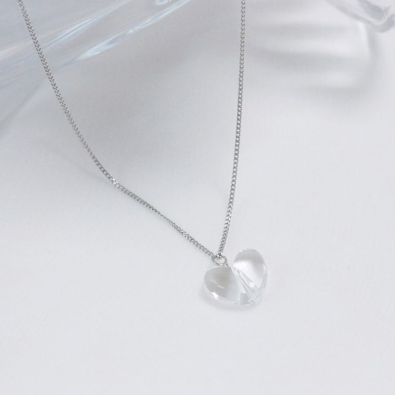clear mood layered necklace