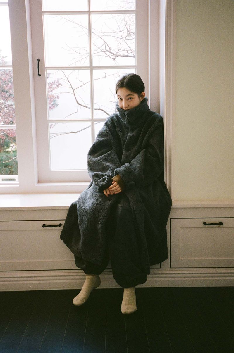 Teddy Fleece Coat (Charcoal)