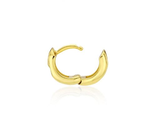 26SS★ Triple Silver Cutout One-Touch Earrings S