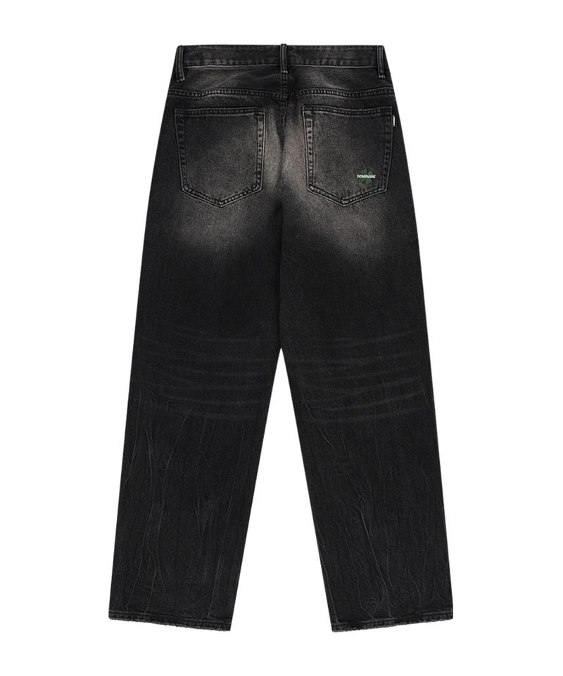 Clover Washing Denim Pants Black