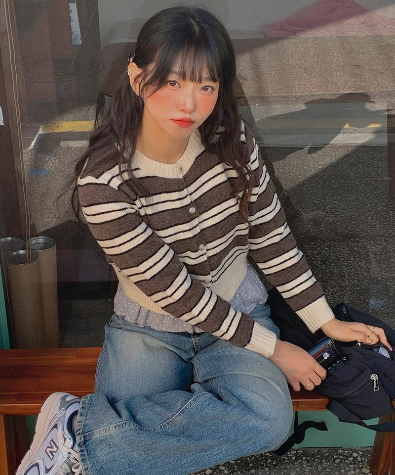 Mode Stripe Cardigan