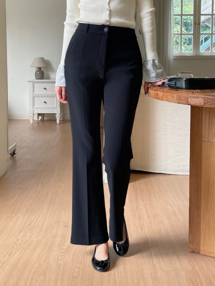 Masen Banding Span Bootcut Slacks