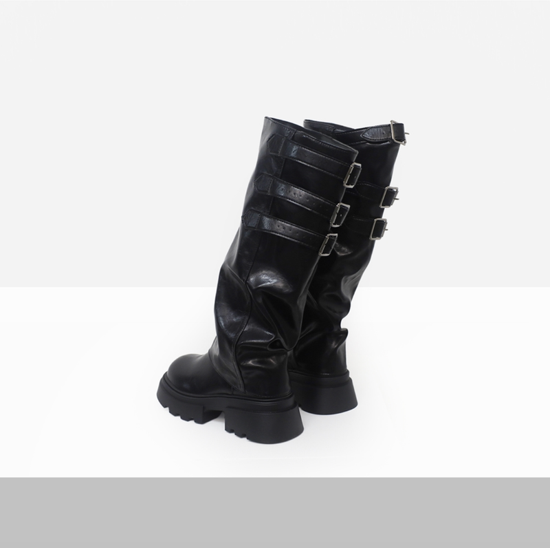 Romina Backstrap Long Boots
