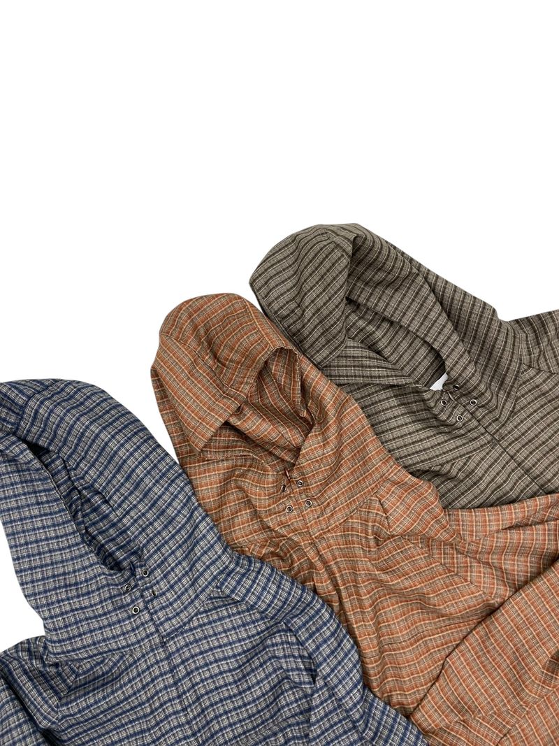 Moko Checkered Hoodie T-Shirt