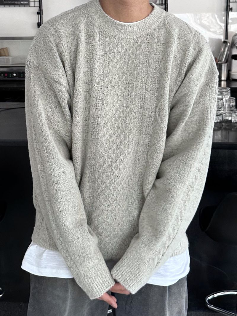 lose loosefit pattern knit