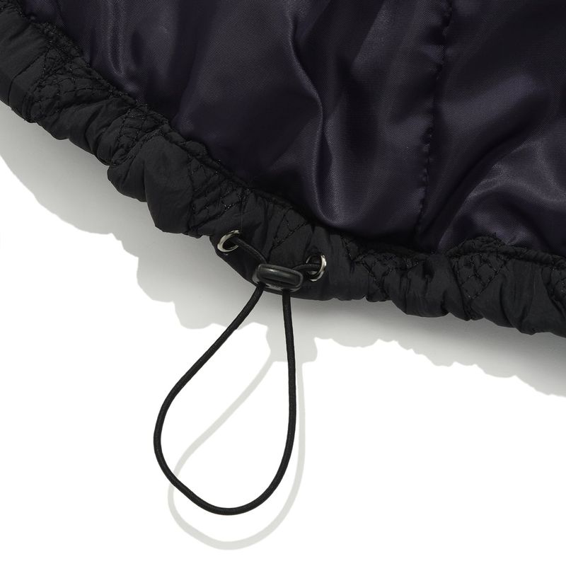 Ugly hooded zip vest / Black