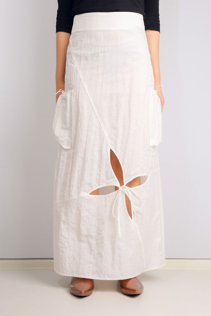 towtow.archive（トゥトゥ アーカイブ）の「PIA CARGO SKIRT-APOLLO WHITE（Skirts）」