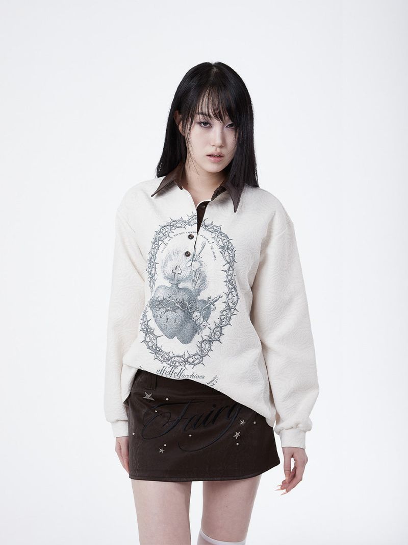 FAIRY STUD SKIRT[BROWN]