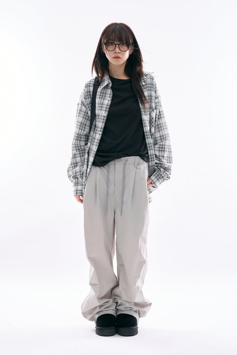 Aether rivet snap nylon pants