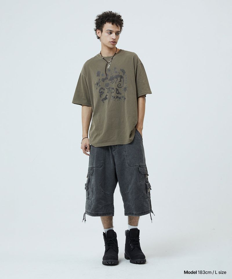 BERMUDA UTILITY CARGO SHORTS_CHARCOAL
