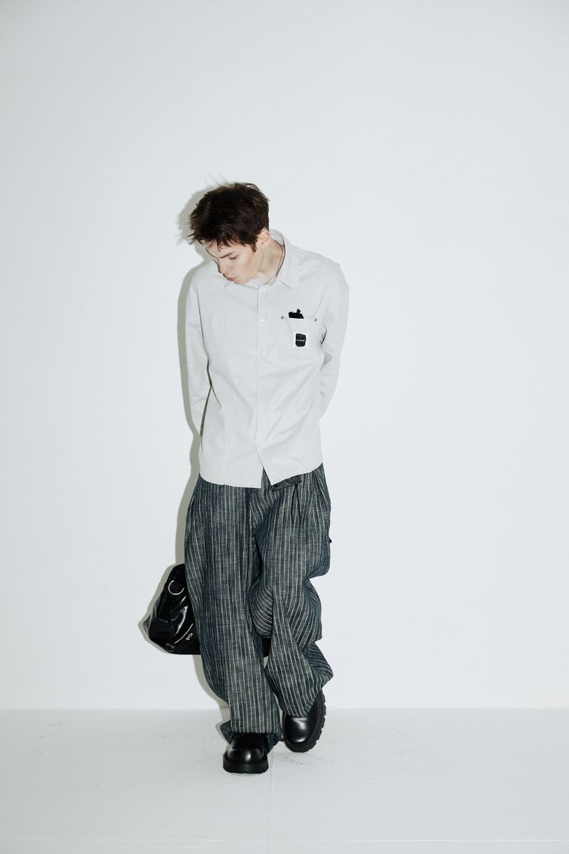 Garment Washed Work Shirts (Lauren-beige)