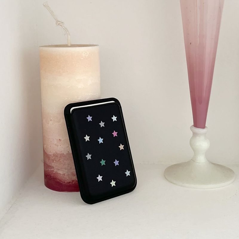 star magsafe black card wallet (single product)