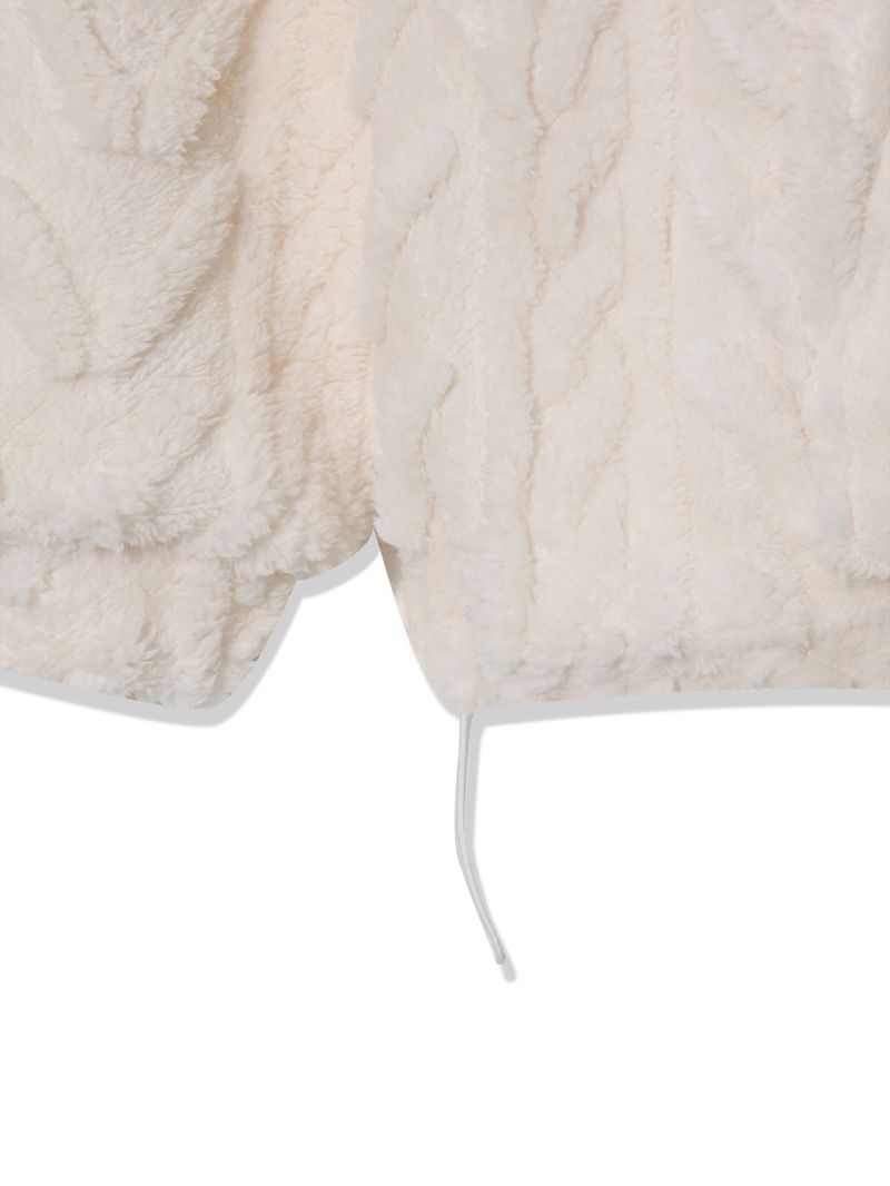 Fleece Cable Knit Hoodie (3 Colors)