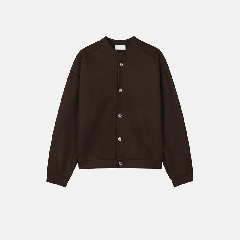 League wool crop cardigan jacket