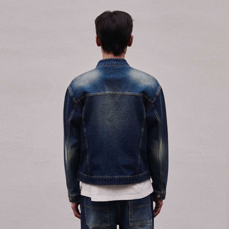 HOOK DENIM RACER JACKET_BLUE