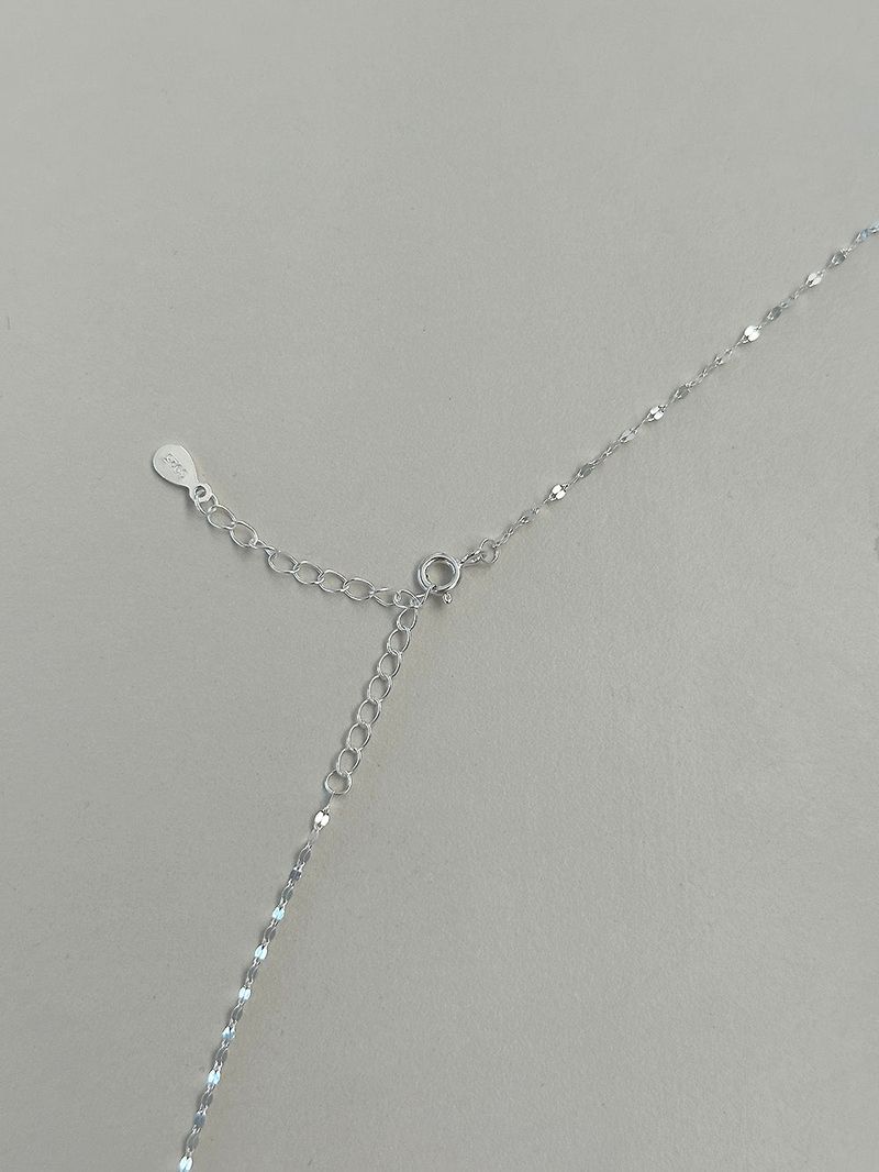 [925silver] Spot drop necklace