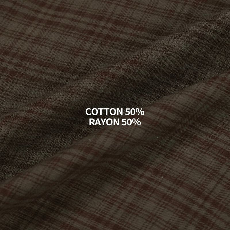 Ravi Raw-Edge Check Shirt (4 Colors)