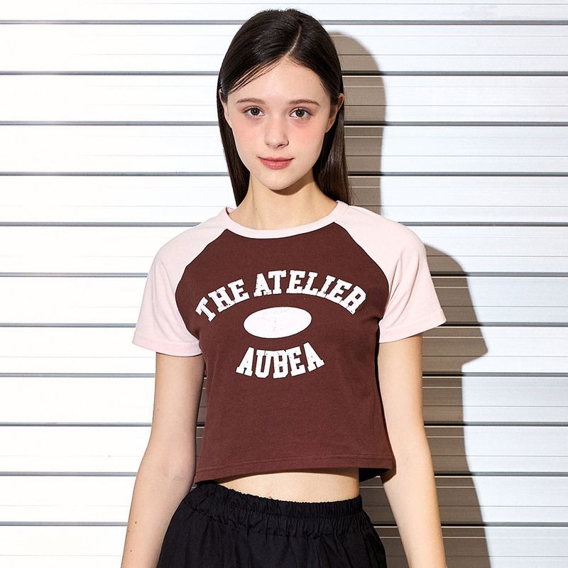 AUBEA CROP REGLAN T  (2color)