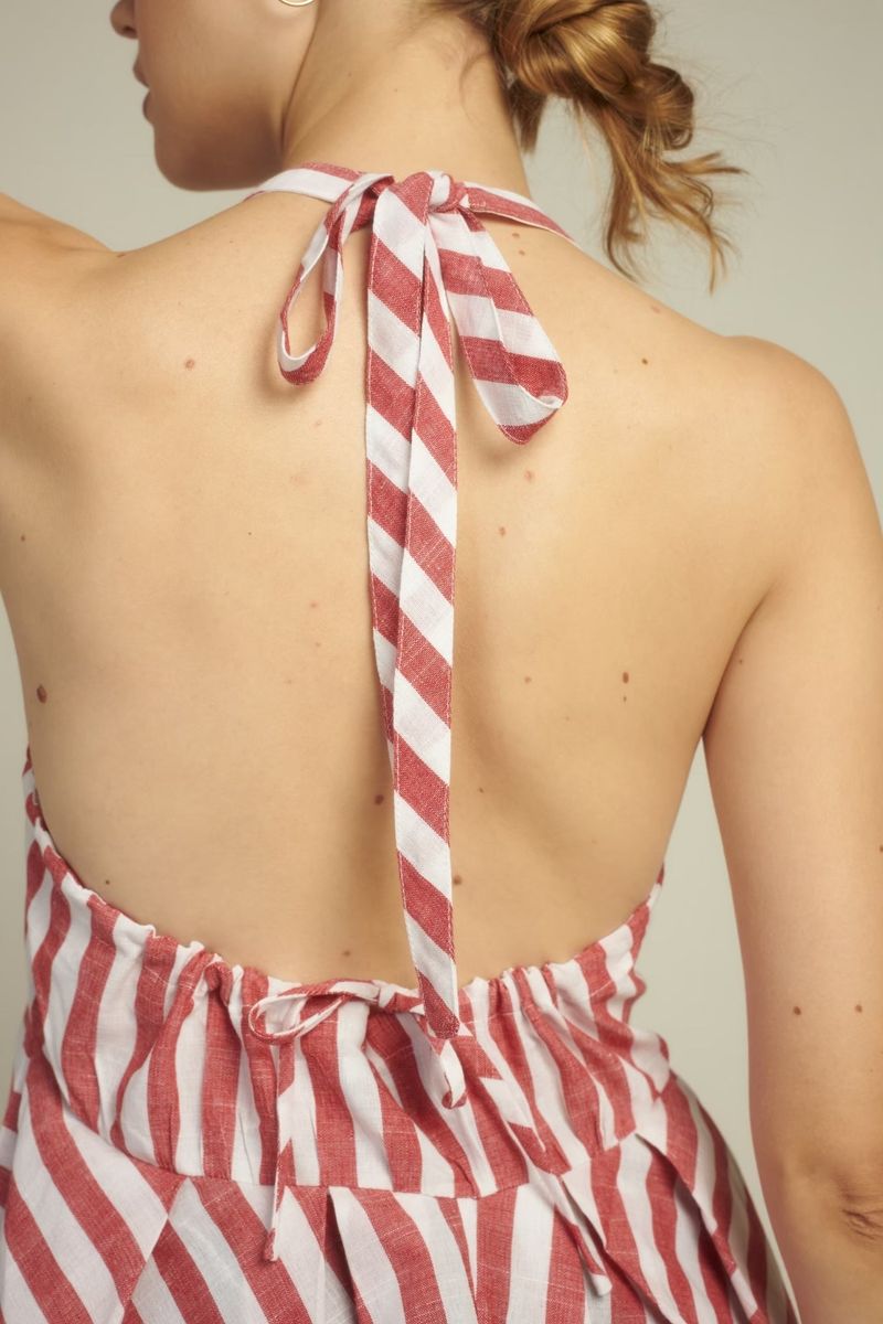 EVIE Velano HALTER TOP RED