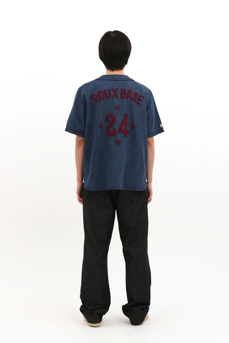 ROUX BASE UNIFORM DUGOUT SHIRTS (DENIM)
