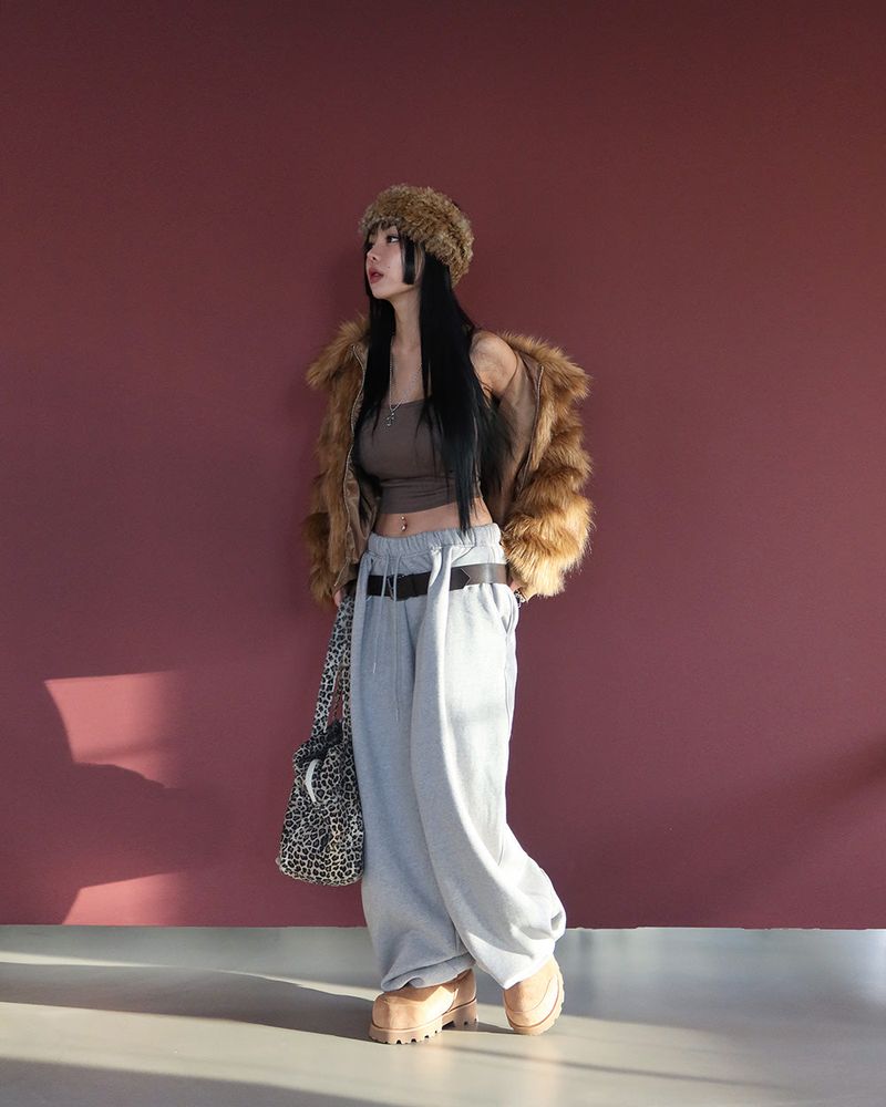 Belt SET Napping Jogging Pants