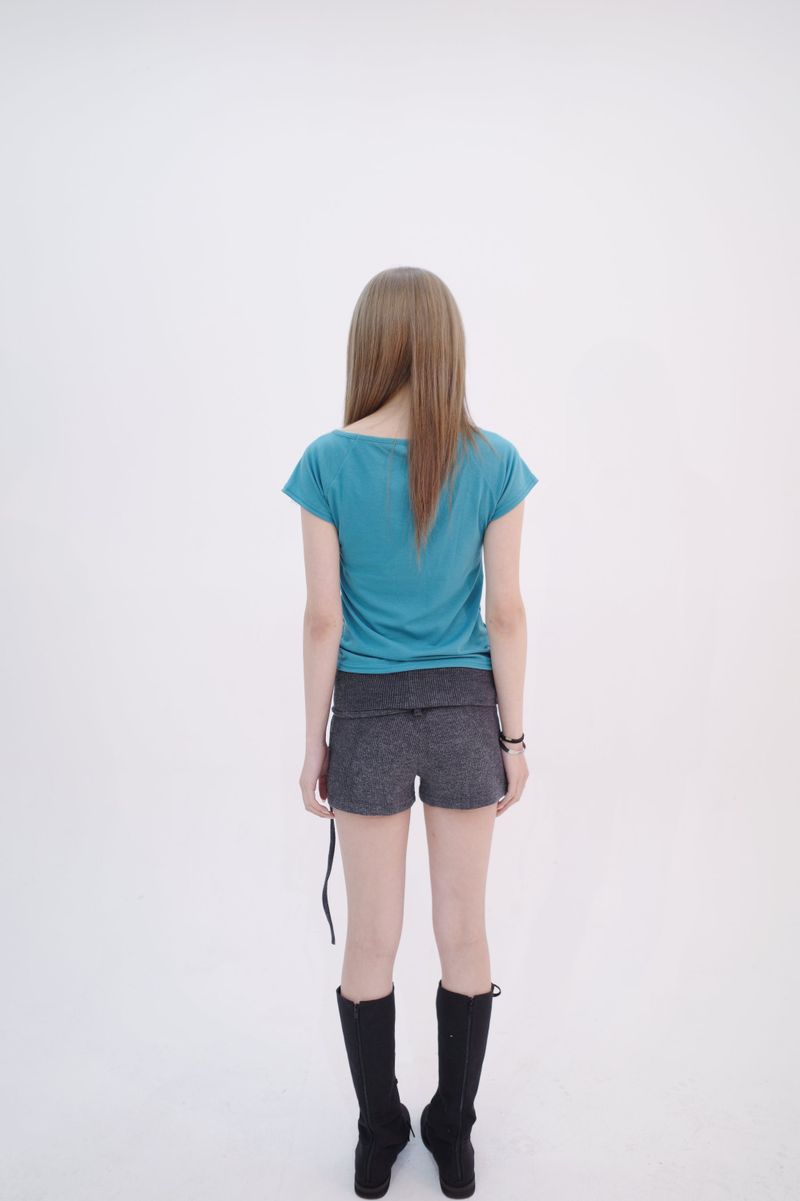 スタッドフォールディングショートパンツ