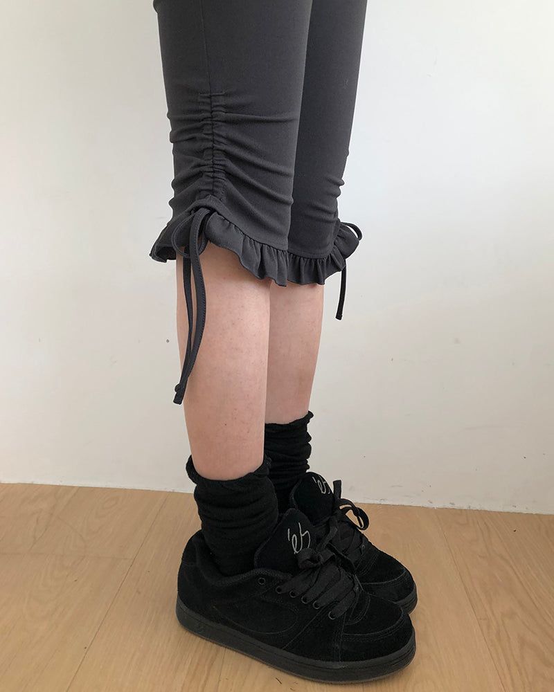 WONDER WONDER（ワンダーワンダー）の「Minos Ribbon Frill Capri Pants（Pants）」