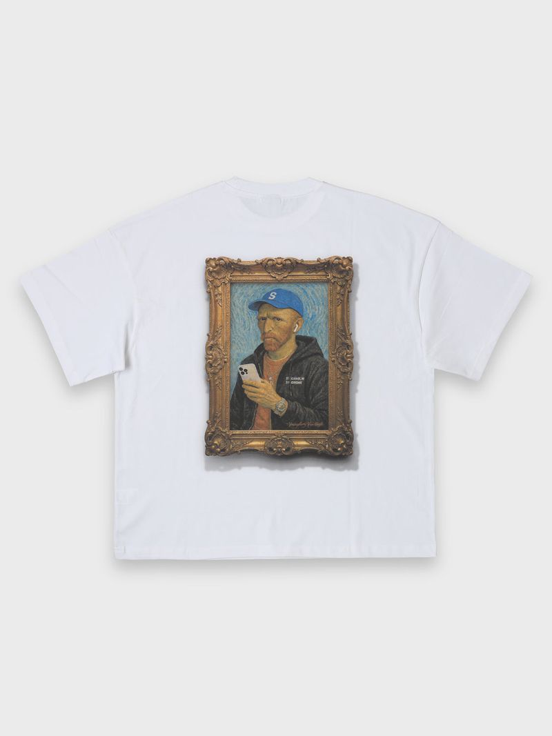 stockholm syndrome（ストックホルムシンドローム）の「ヤングフォーティ ヴァン・ゴッホTシャツ - ホワイト（トップス）」