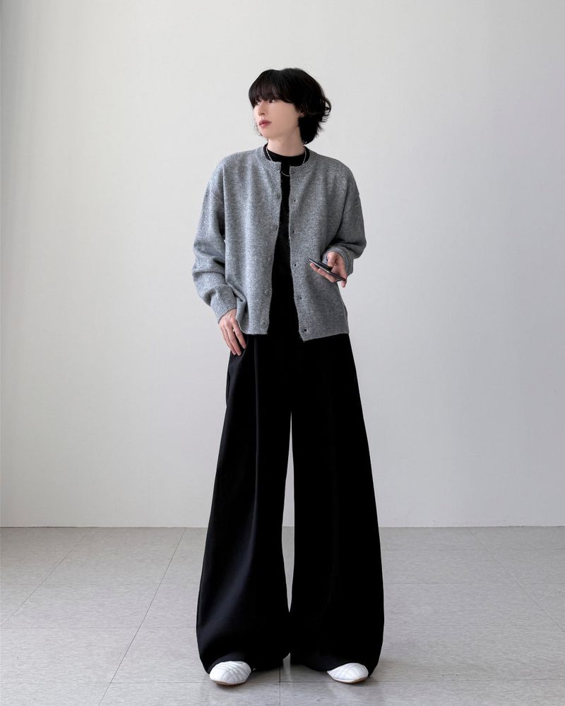 Mason Pintuck Wide Slacks