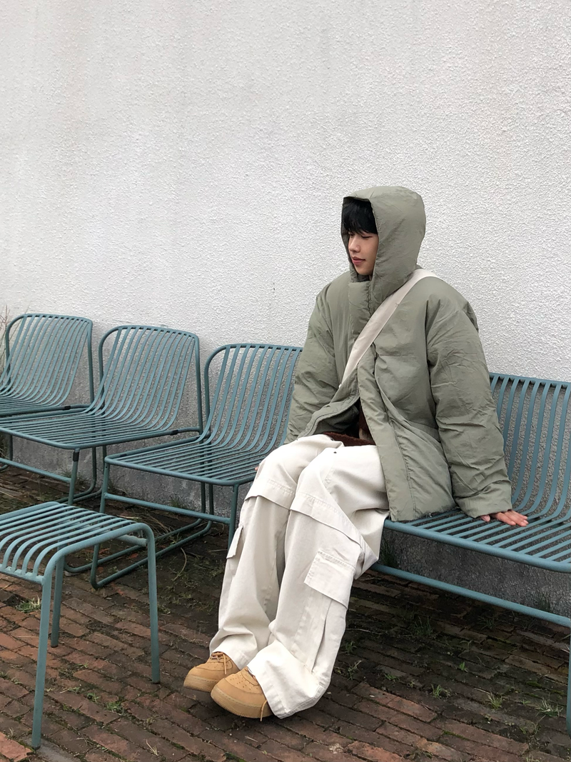 Sloy Hooded Padding Jacket (2 colors)