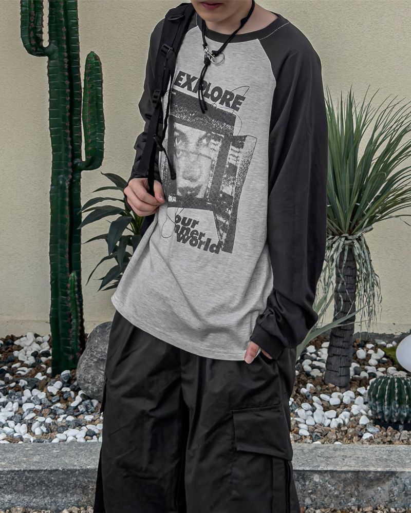EX Raglan Long Sleeve T-shirt