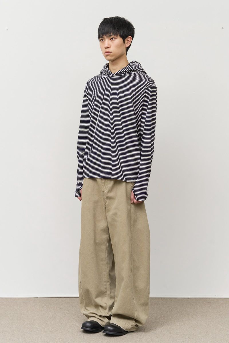 Yen Striped Hooded Top