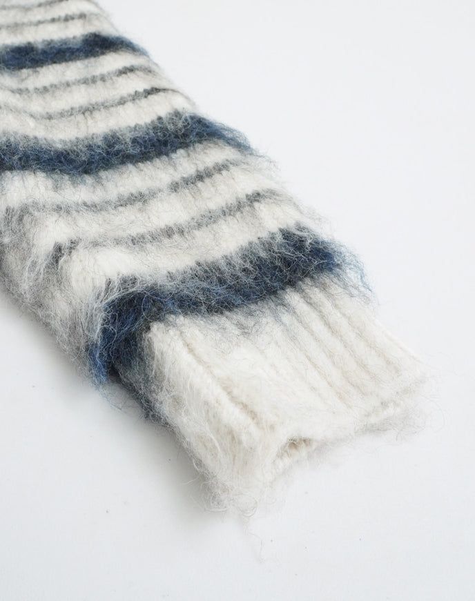 Mohair stripe heavy knit