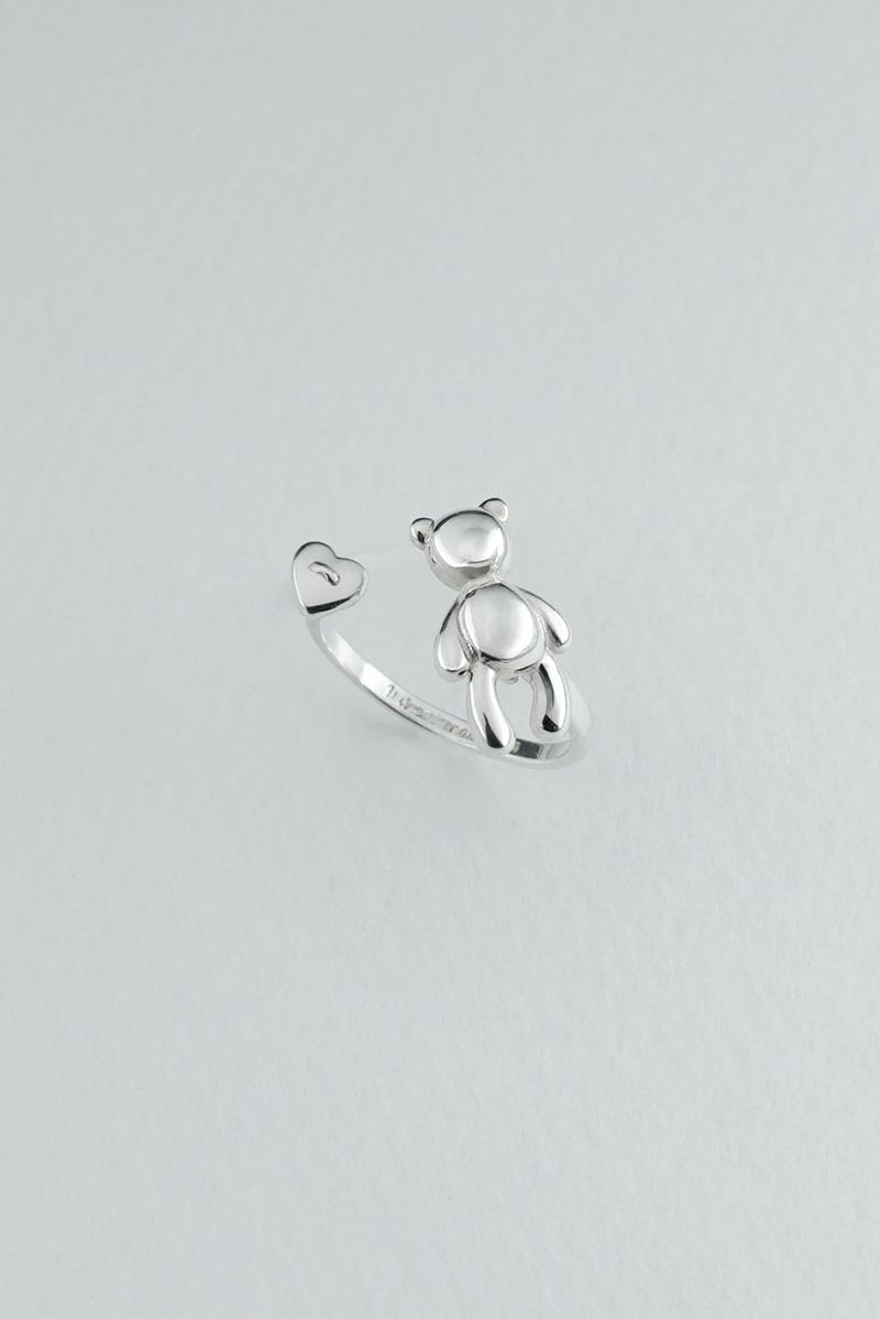 [925Silver] Bear hug ring
