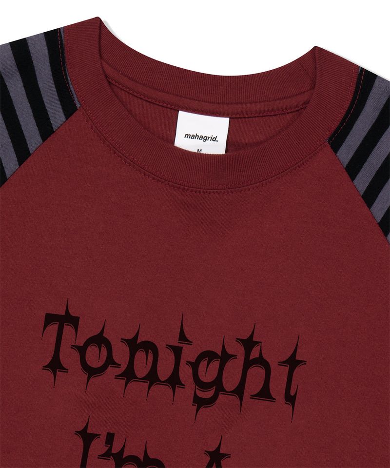 ROCK STAR RAGLAN STRIPE LS TEE