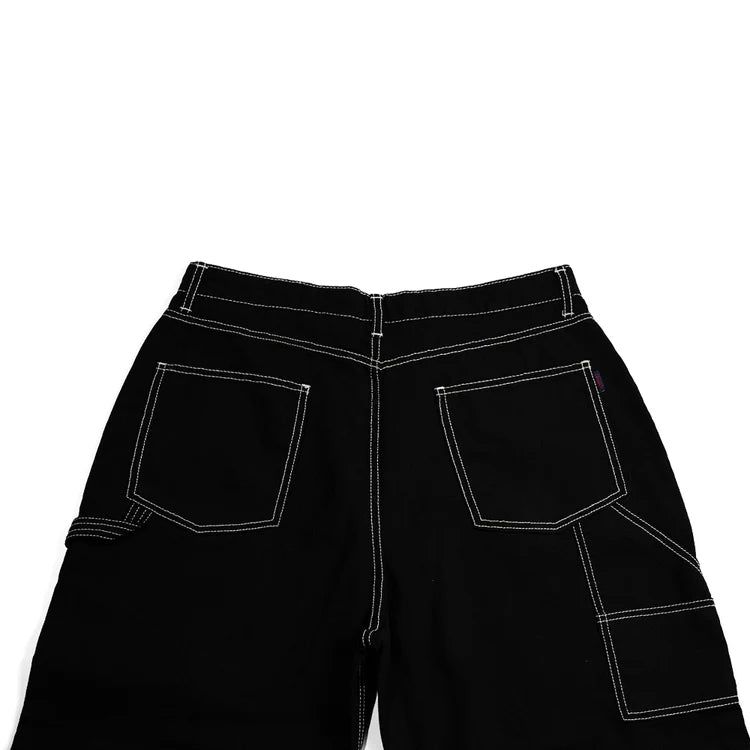 ワークワイドフィットオックスフォードパンツブラック