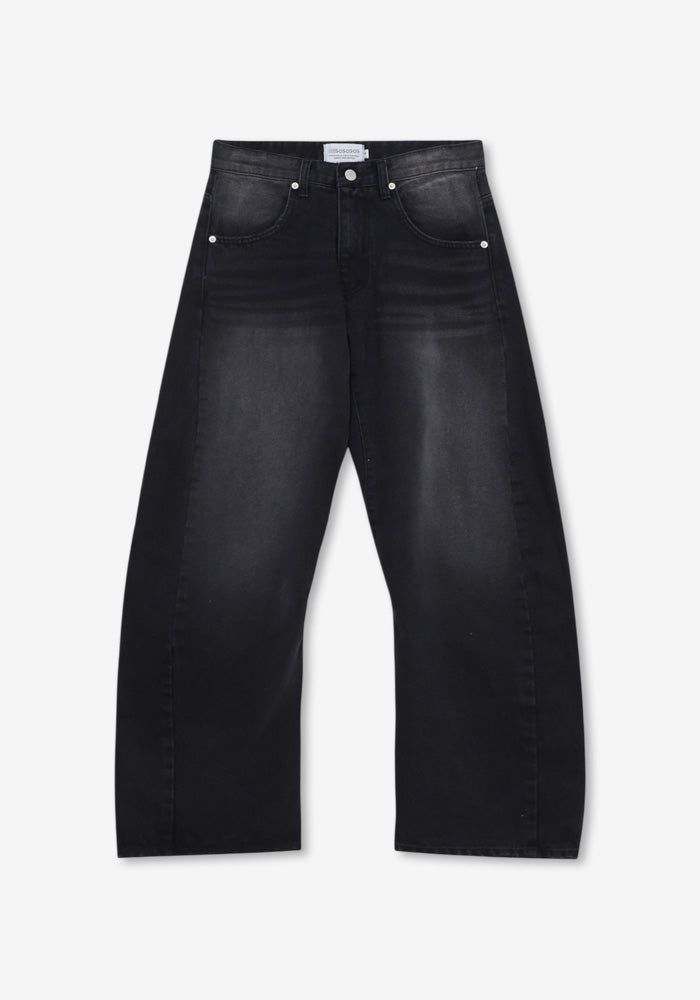 MA DAY Straight Curved Denim Pants