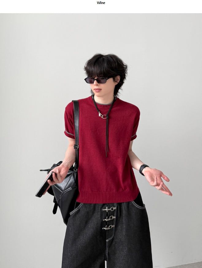YOURNUS(ユアナス)の「Kelly Muscle Fit Half Knit(Tops)」