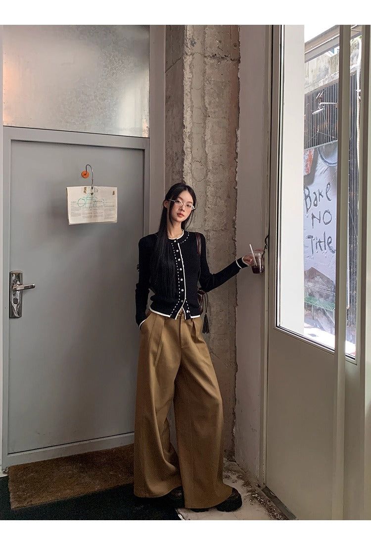 Super Pintuck Wide Cotton Pants