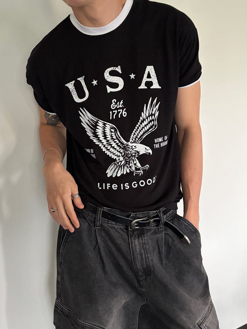 LAURANT（ロラン）の「Vintage eagle ringer t-shirts(3color)（Tops）」