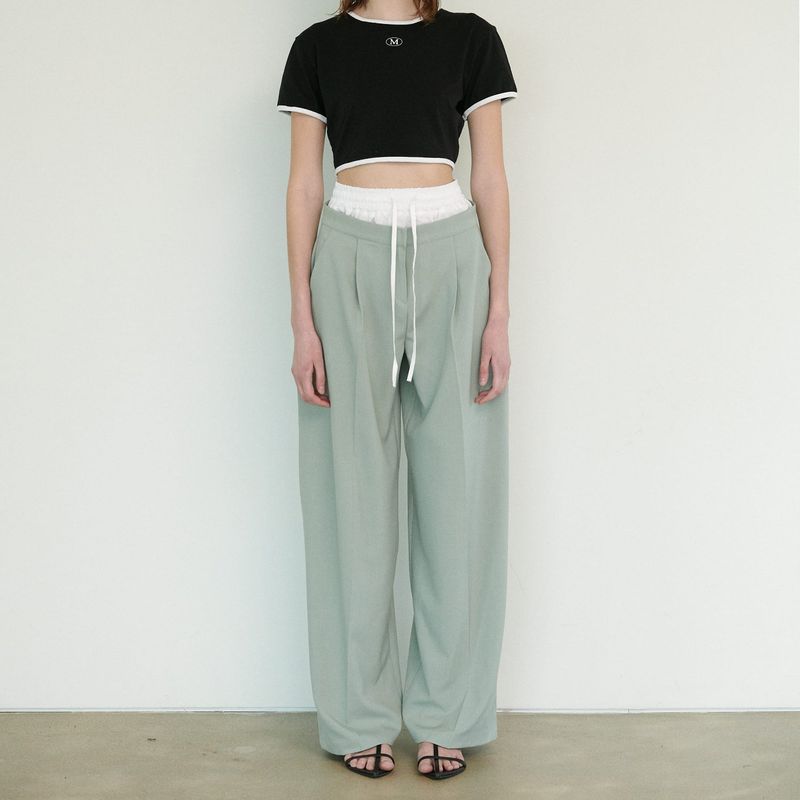 MOIFAIRE（モイフェア）の「DOBLE WIDE PANTS, MINT（Pants）」